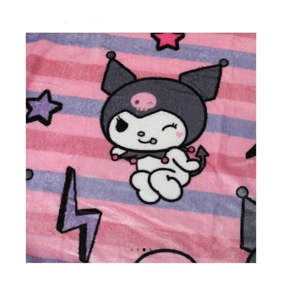 NEW! Kuromi Silk Touch Blanket 40in x 50in! Style B - Picture 2 of 4